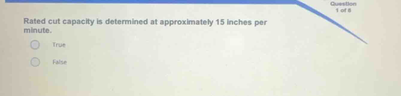 rated cut capacity is determined at approximately 15 inches per minute.…