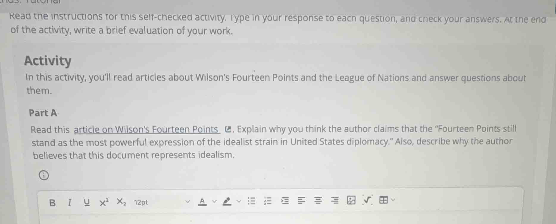 read the instructions for this self-checked activity. type in your resp…