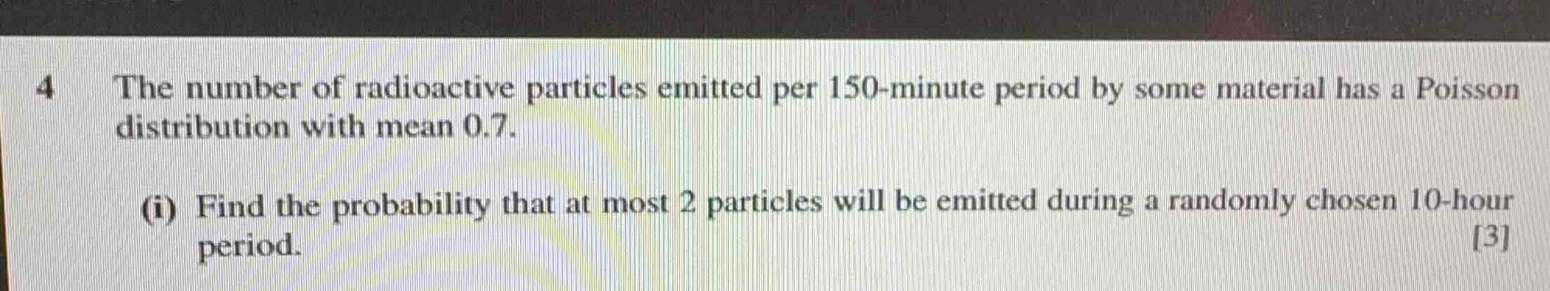 4 the number of radioactive particles emitted per 150-minute period by …