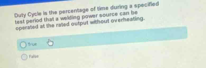 duty cycle is the percentage of time during a specified test period tha…