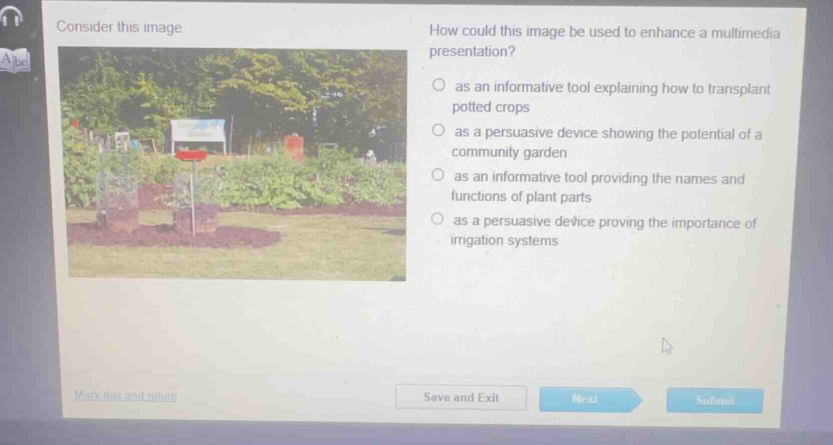consider this image. how could this image be used to enhance a multimed…
