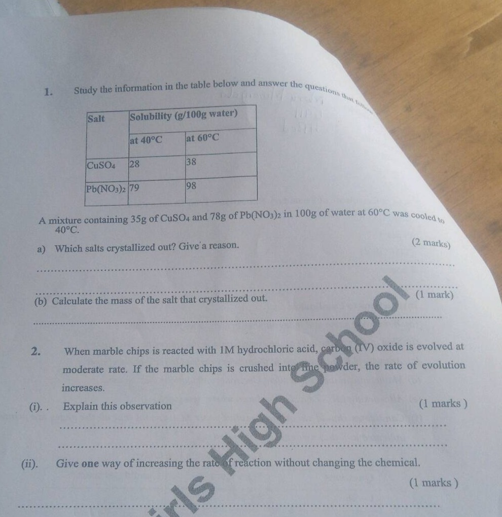 1. study the information in the table below and answer the questions th…