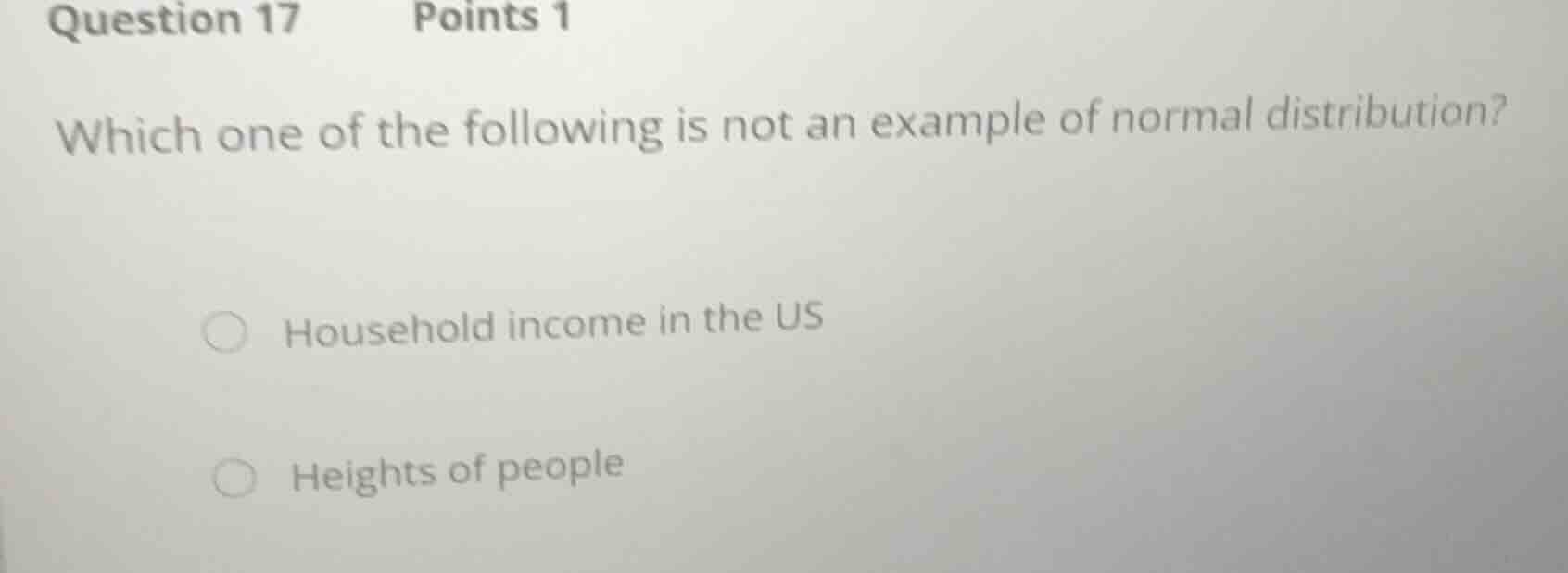 question 17 points 1 which one of the following is not an example of no…