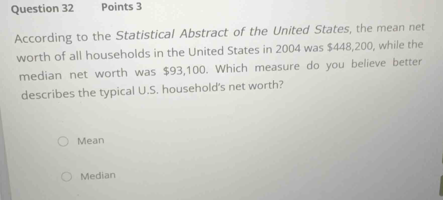 question 32 points 3 according to the statistical abstract of the unite…