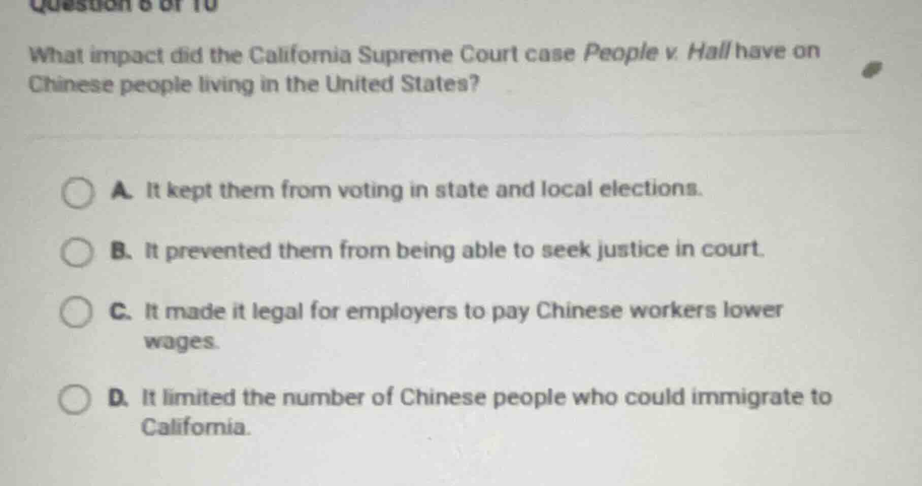 what impact did the california supreme court case people v. hall have o…