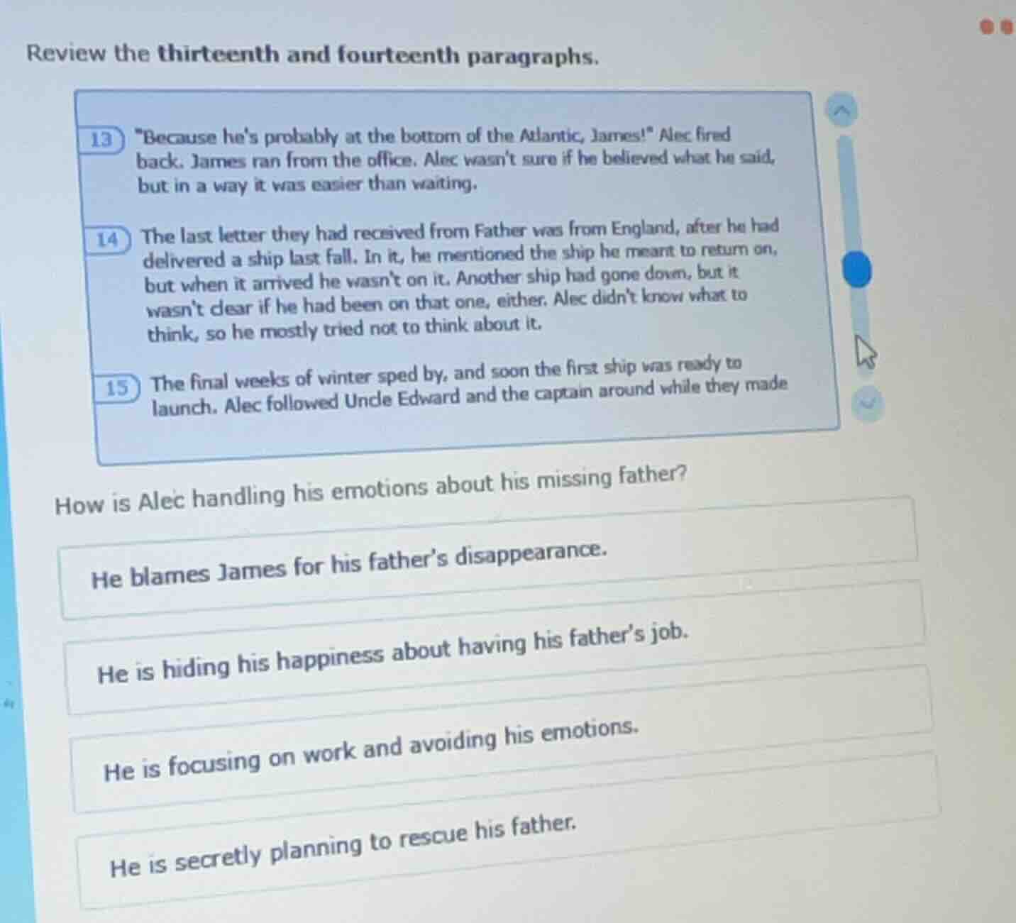 review the thirteenth and fourteenth paragraphs. 13 \because hes probab…