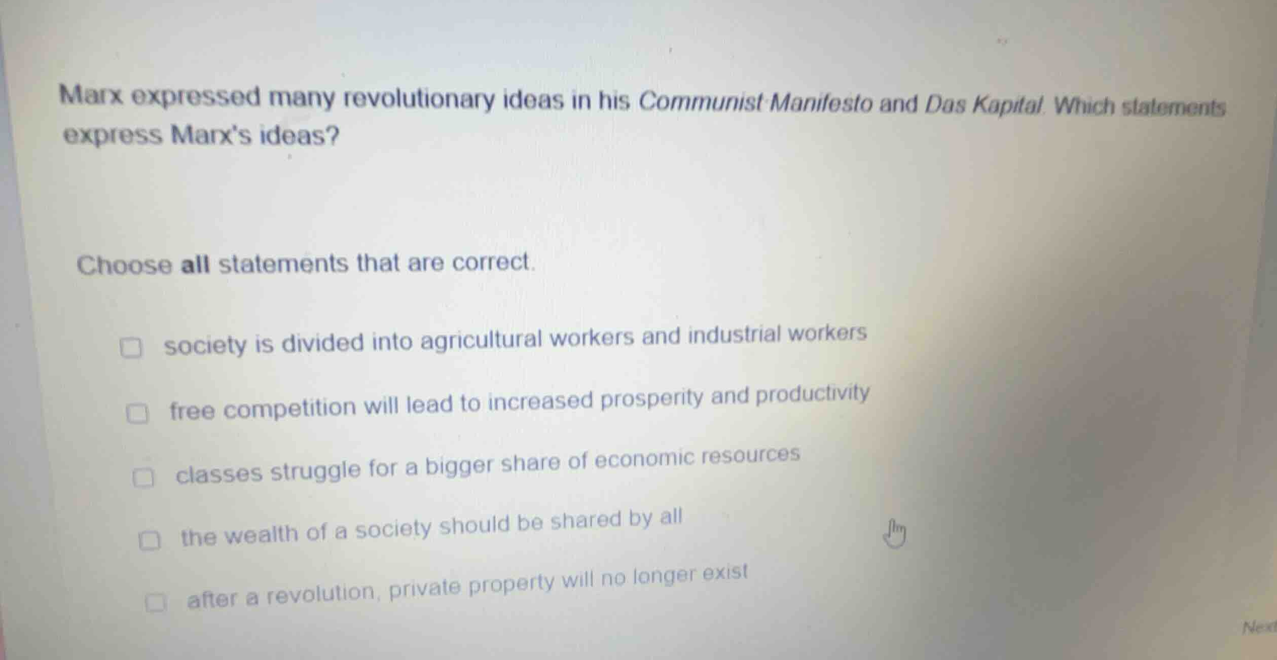 marx expressed many revolutionary ideas in his communist manifesto and …