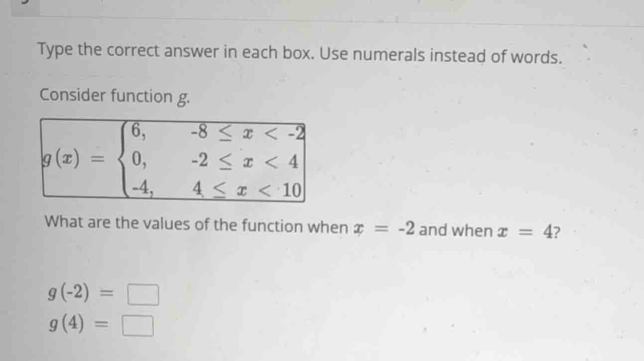 type the correct answer in each box. use numerals instead of words. con…