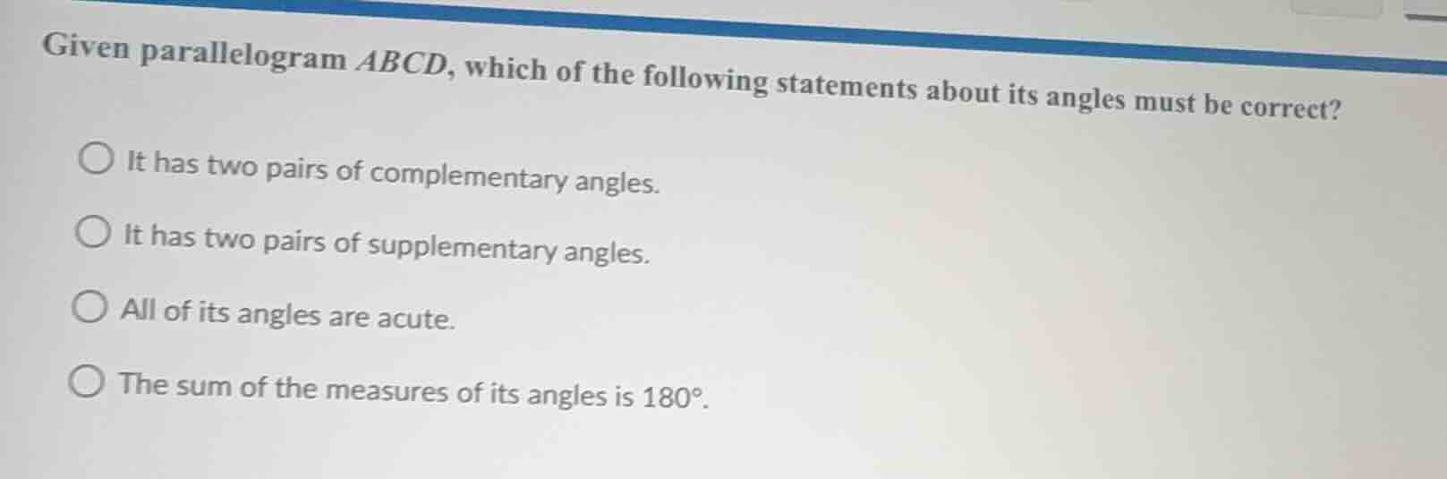 given parallelogram \\(abcd\\), which of the following statements about…