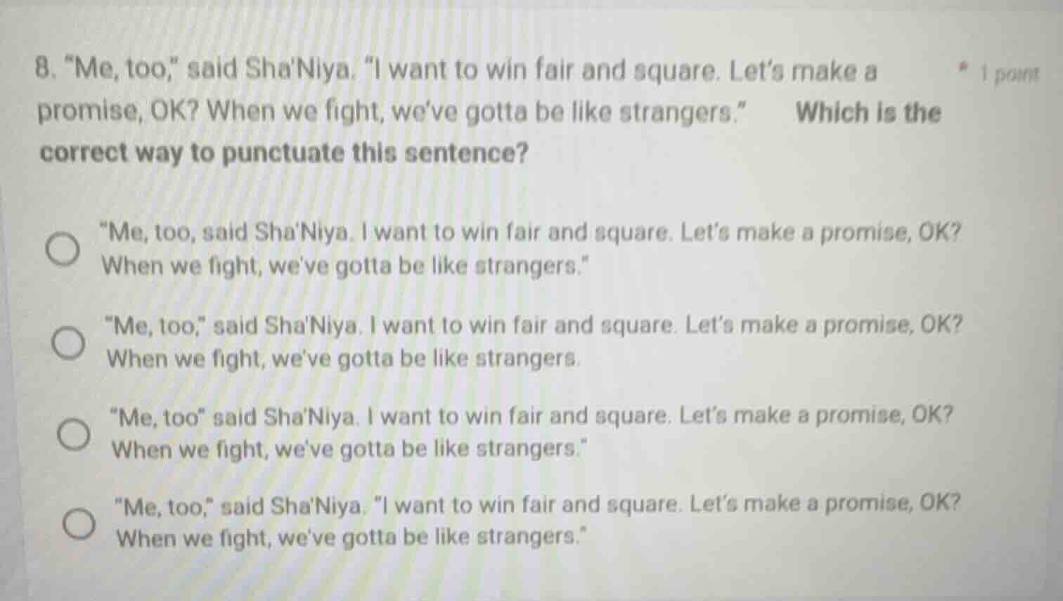 8. \me, too,\ said shaniya. \i want to win fair and square. lets make a…
