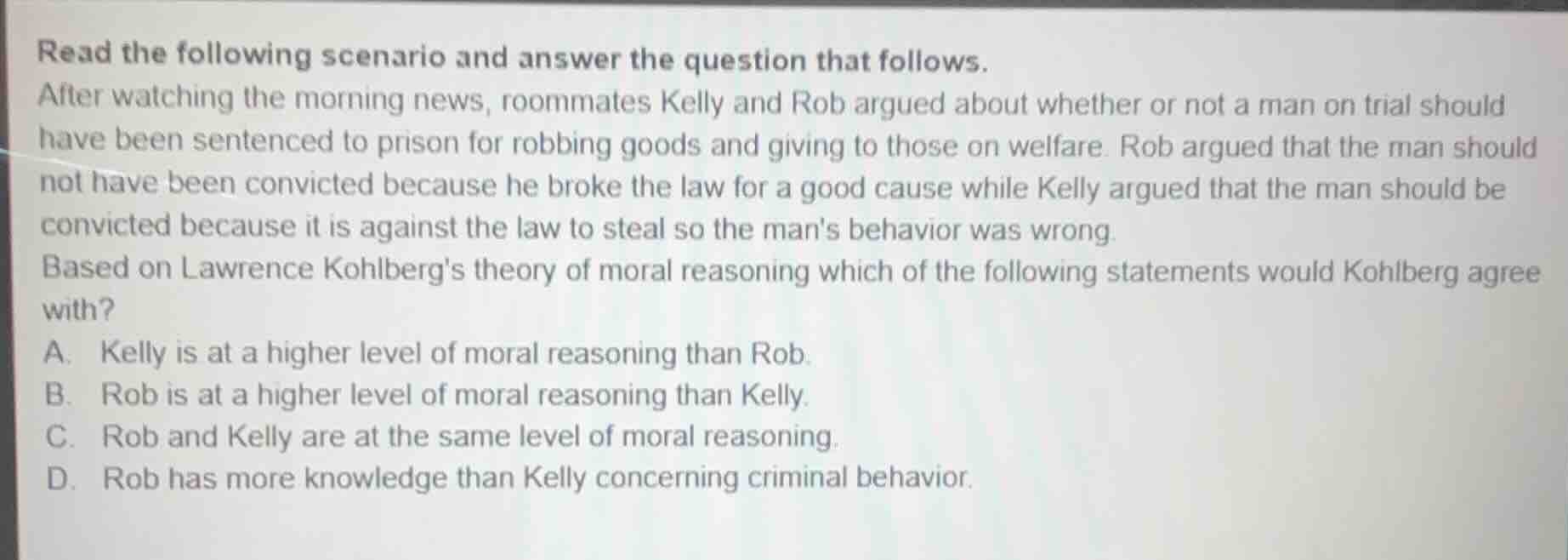 read the following scenario and answer the question that follows. after…