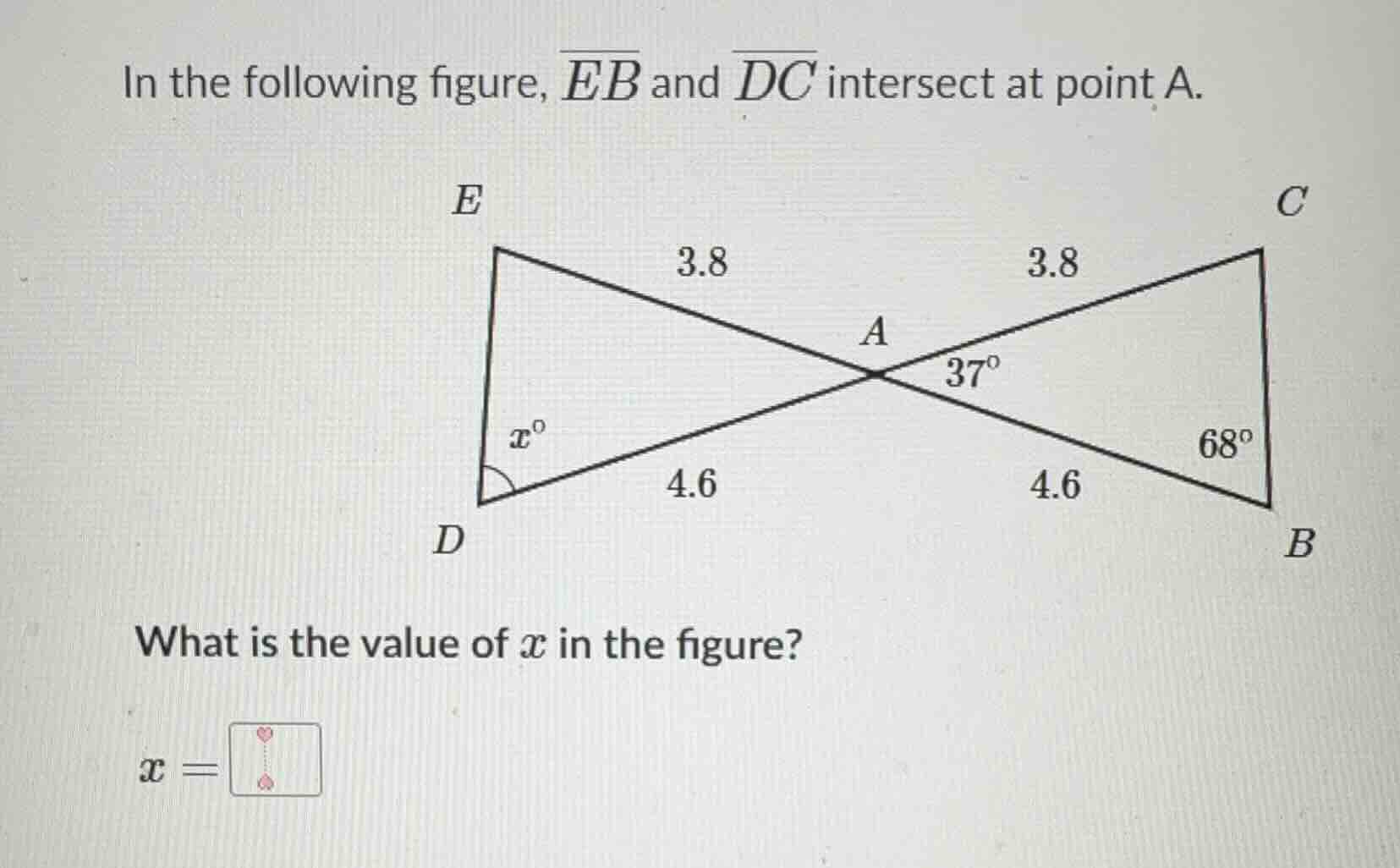 in the following figure, \\(\\overline{eb}\\) and \\(\\overline{dc}\\) …