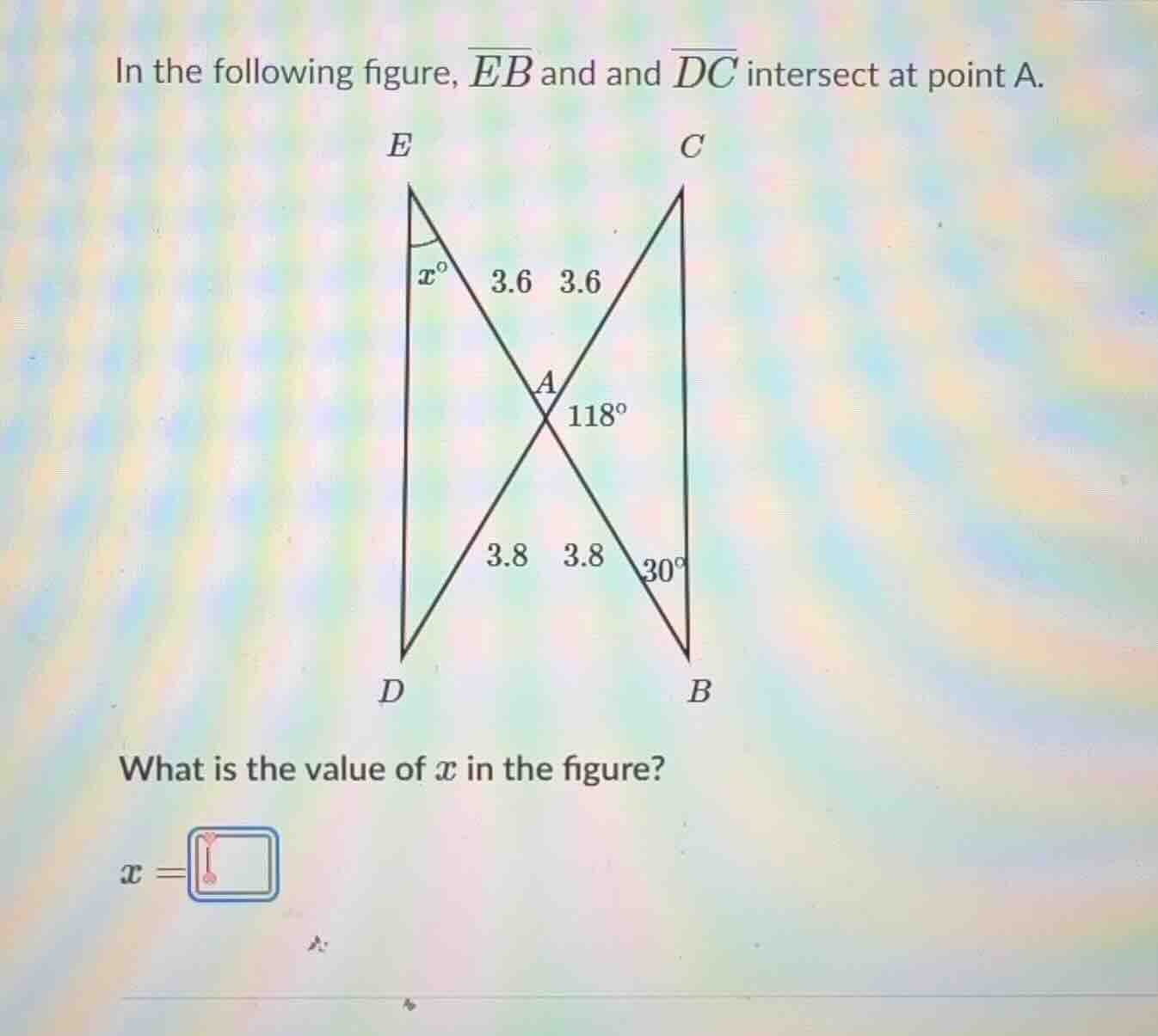 in the following figure, \\(\\overline{eb}\\) and \\(\\overline{dc}\\) …