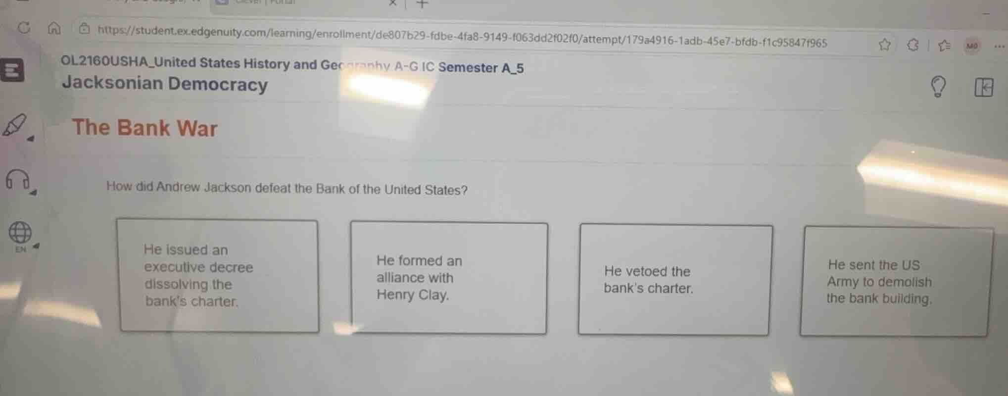 the bank war how did andrew jackson defeat the bank of the united state…