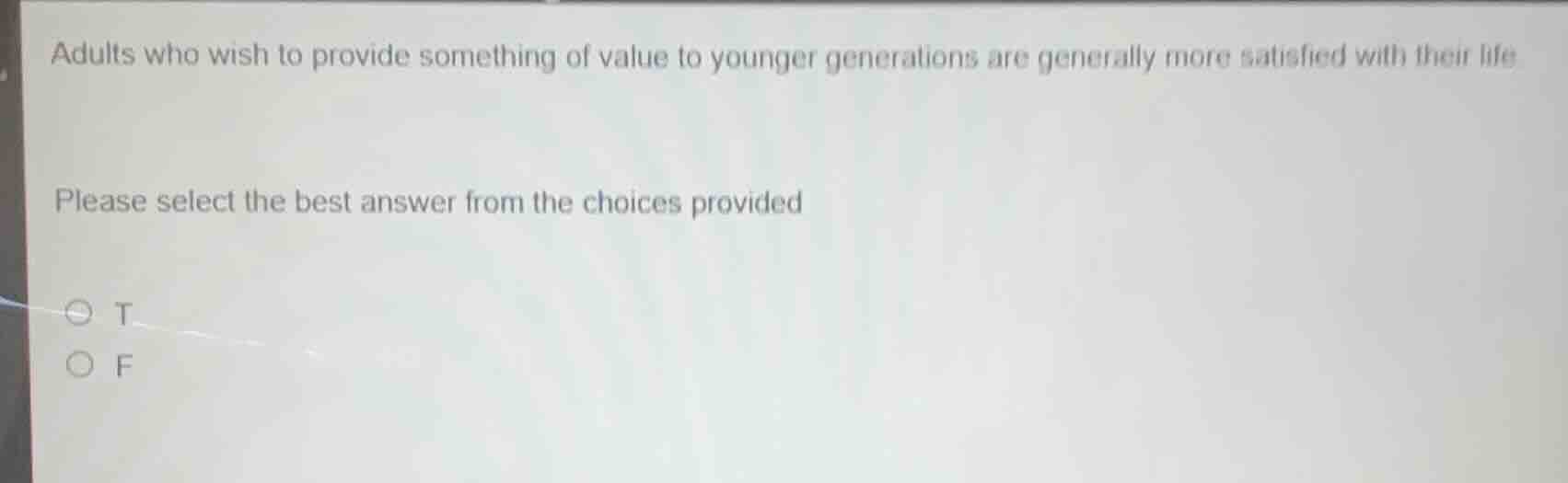 adults who wish to provide something of value to younger generations ar…