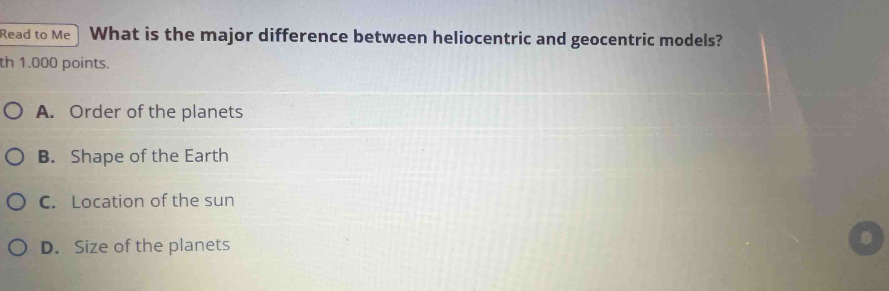 what is the major difference between heliocentric and geocentric models…