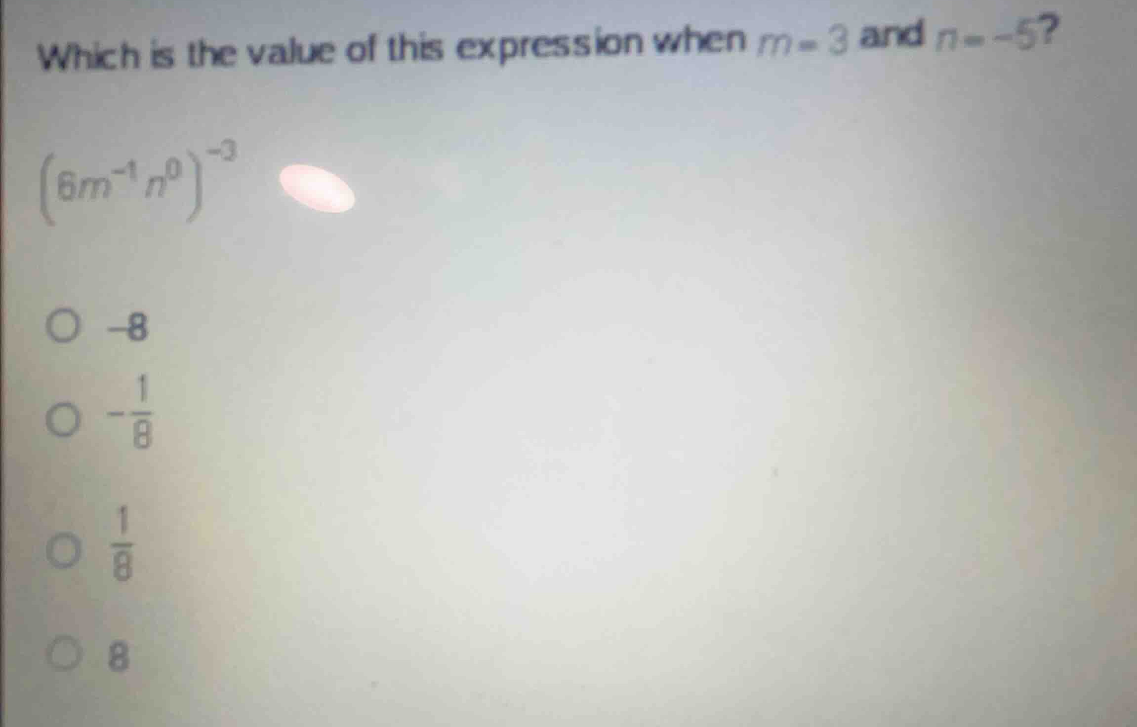 which is the value of this expression when \\(m = 3\\) and \\(n = -5\\)…