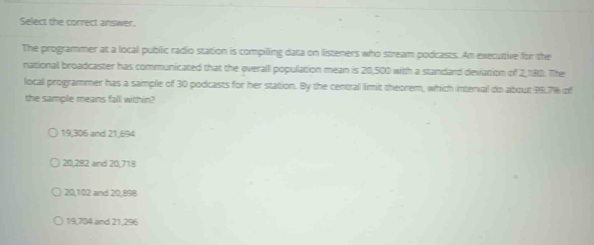 select the correct answer. the programmer at a local public radio stati…