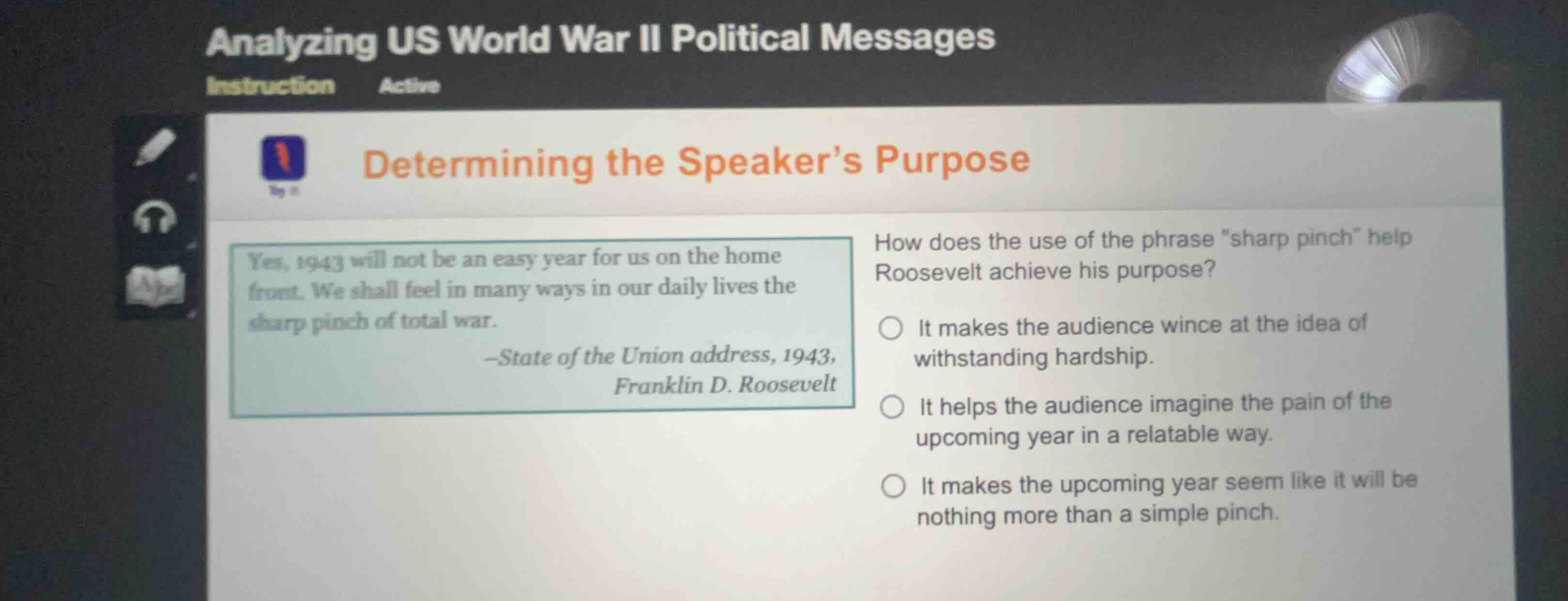 analyzing us world war ii political messages determining the speakers p…