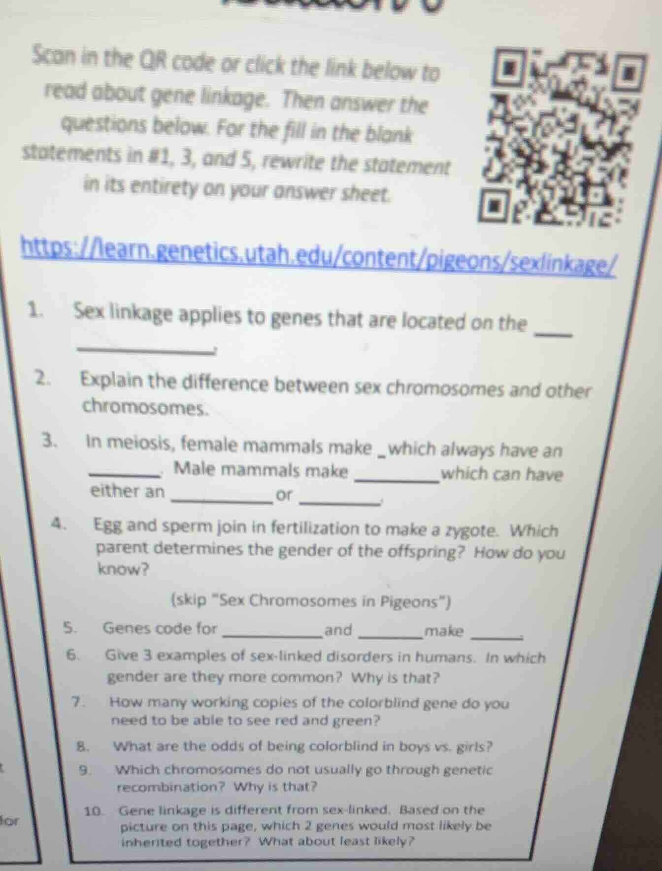 scan in the qr code or click the link below to read about gene linkage.…
