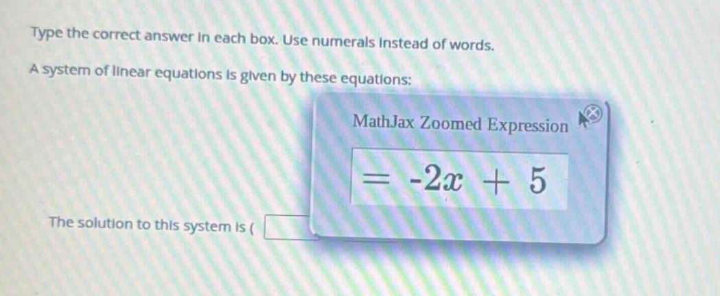 type the correct answer in each box. use numerals instead of words. a s…