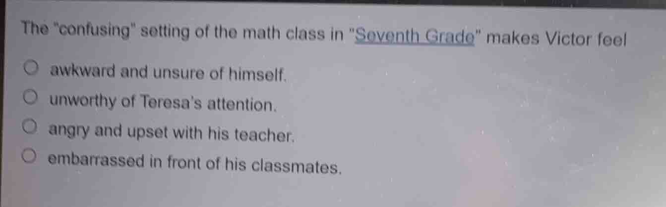 the \confusing\ setting of the math class in \seventh grade\ makes vict…