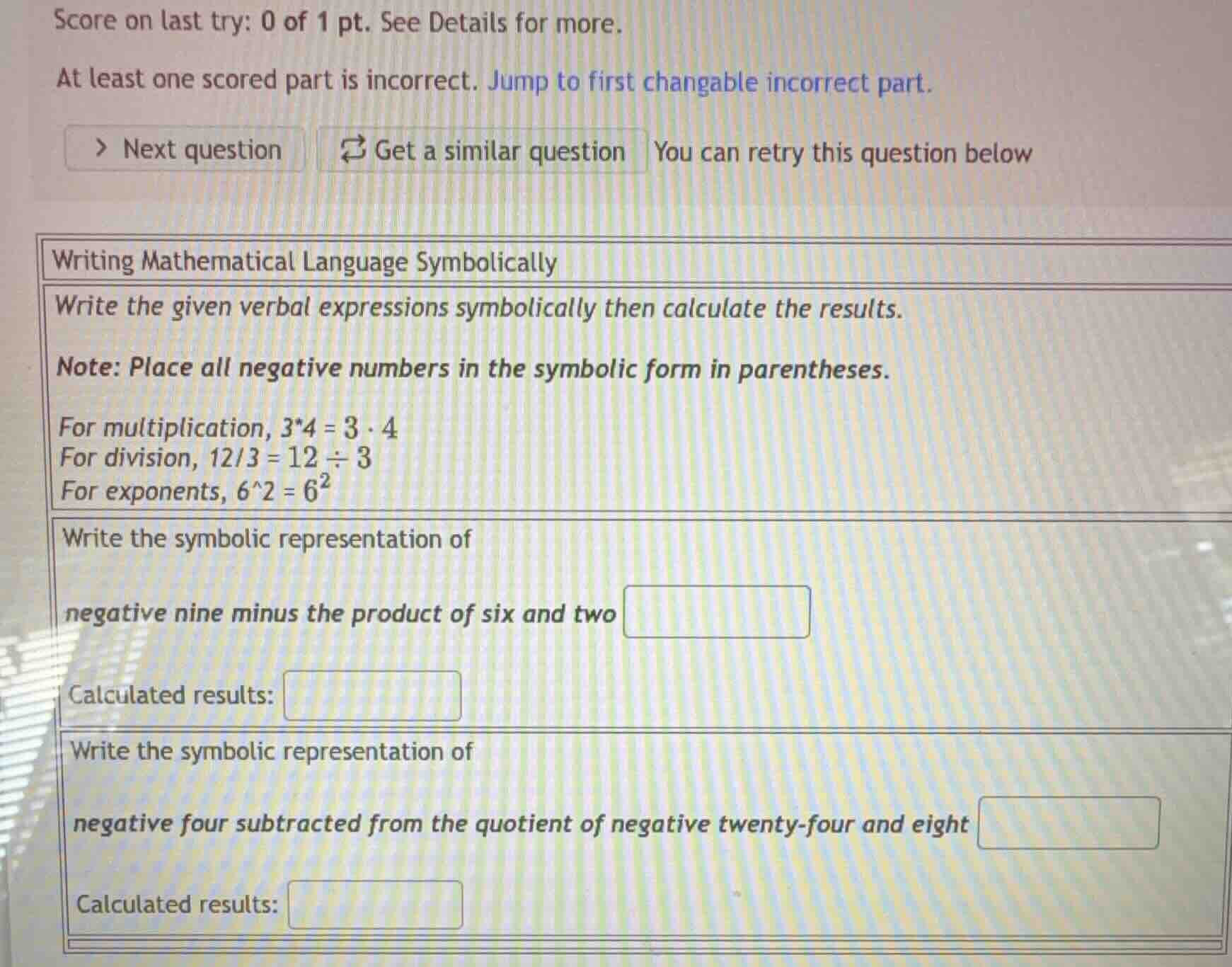 writing mathematical language symbolically write the given verbal expre…
