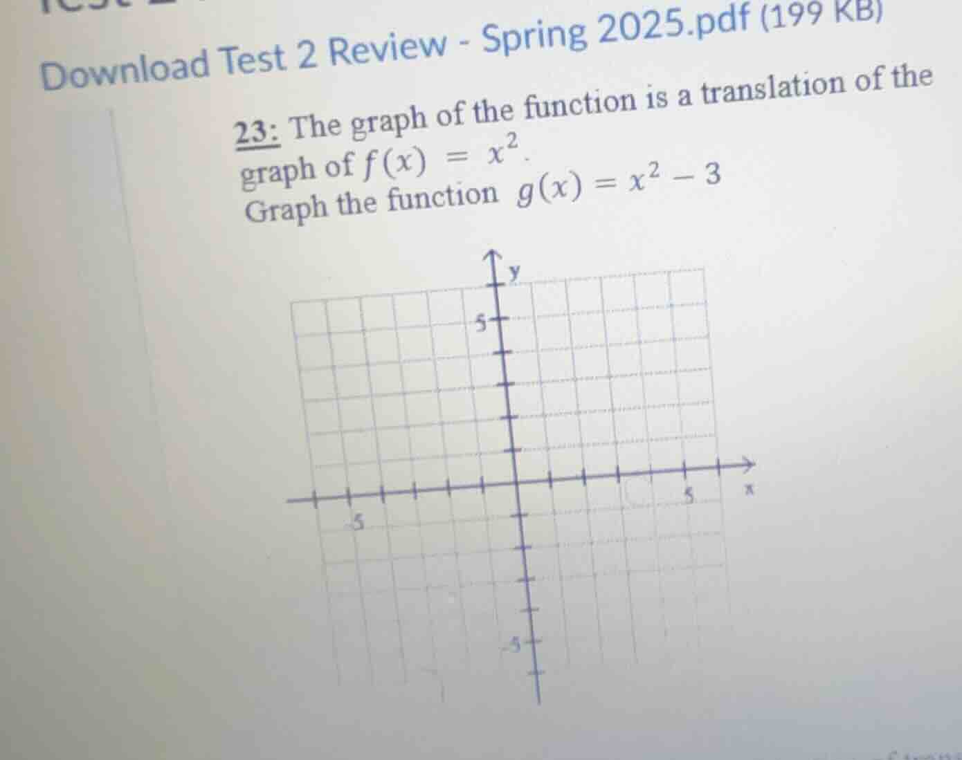 23: the graph of the function is a translation of the graph of (f(x) = …