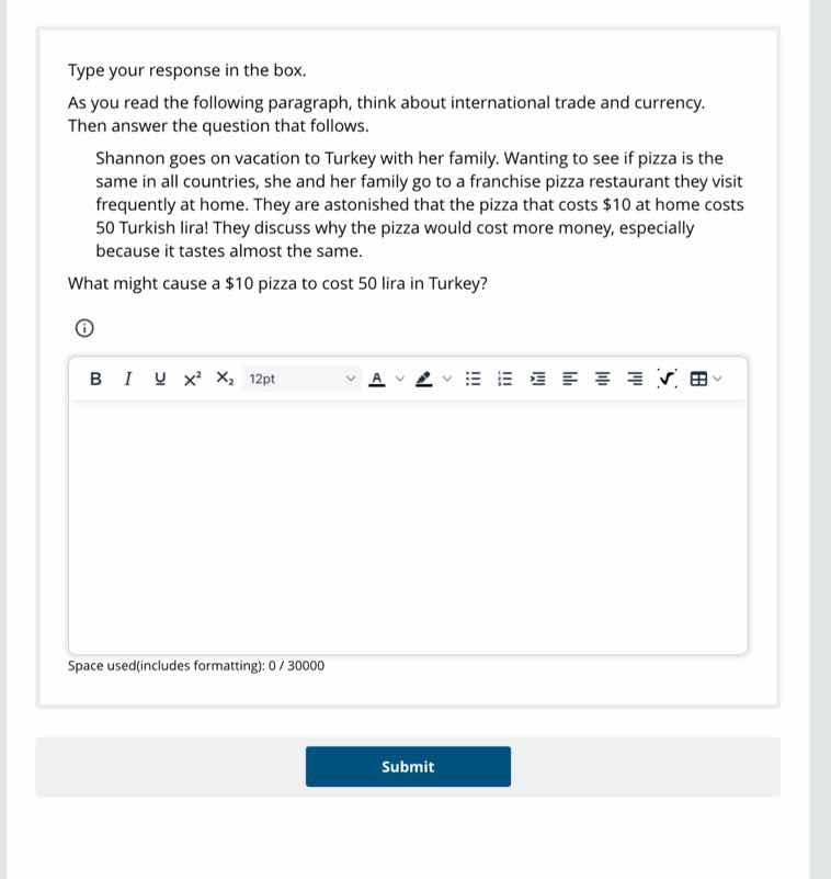 type your response in the box. as you read the following paragraph, thi…