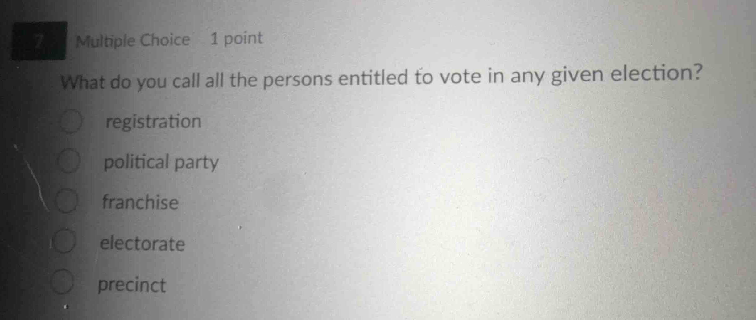 7 multiple choice 1 point what do you call all the persons entitled to …