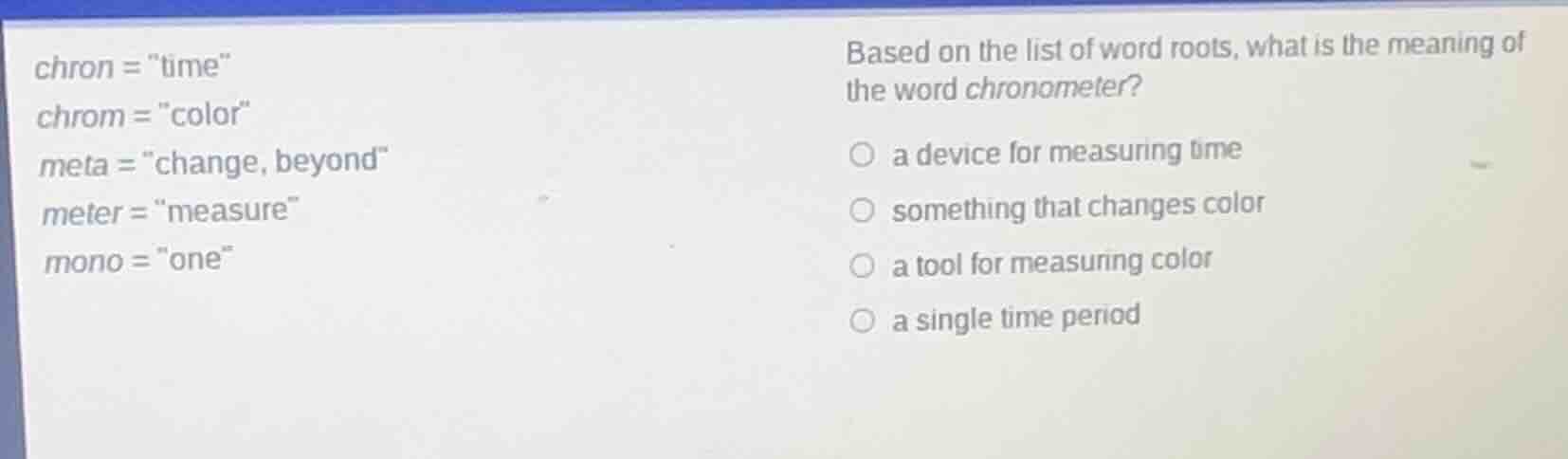 chron = \time\ chrom = \color\ meta = \change, beyond\ meter = \measure…