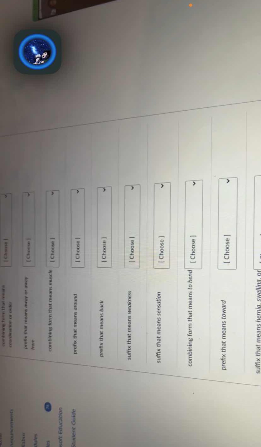 combining form that means coordination or order choose prefix that mean…