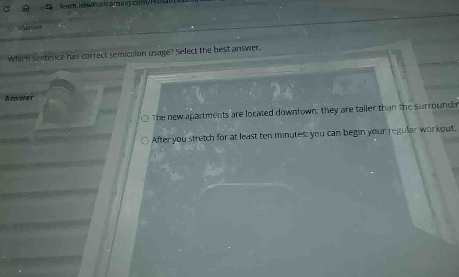 which sentence has correct semicolon usage? select the best answer. ans…