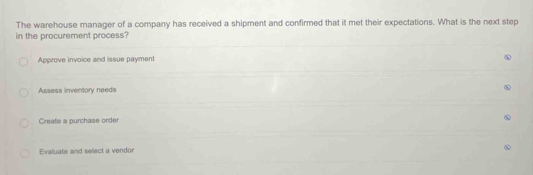 the warehouse manager of a company has received a shipment and confirme…