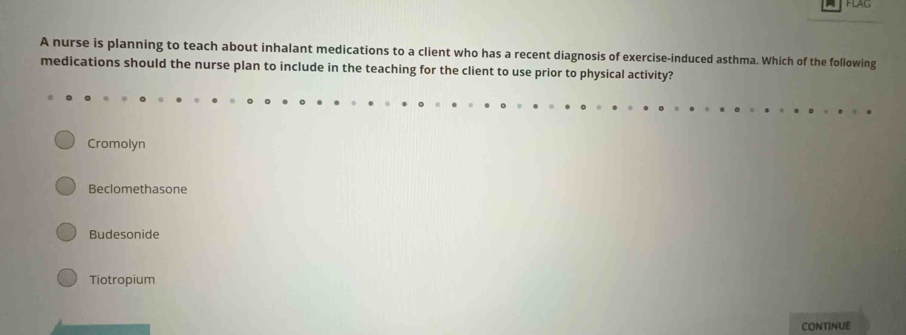 a nurse is planning to teach about inhalant medications to a client who…