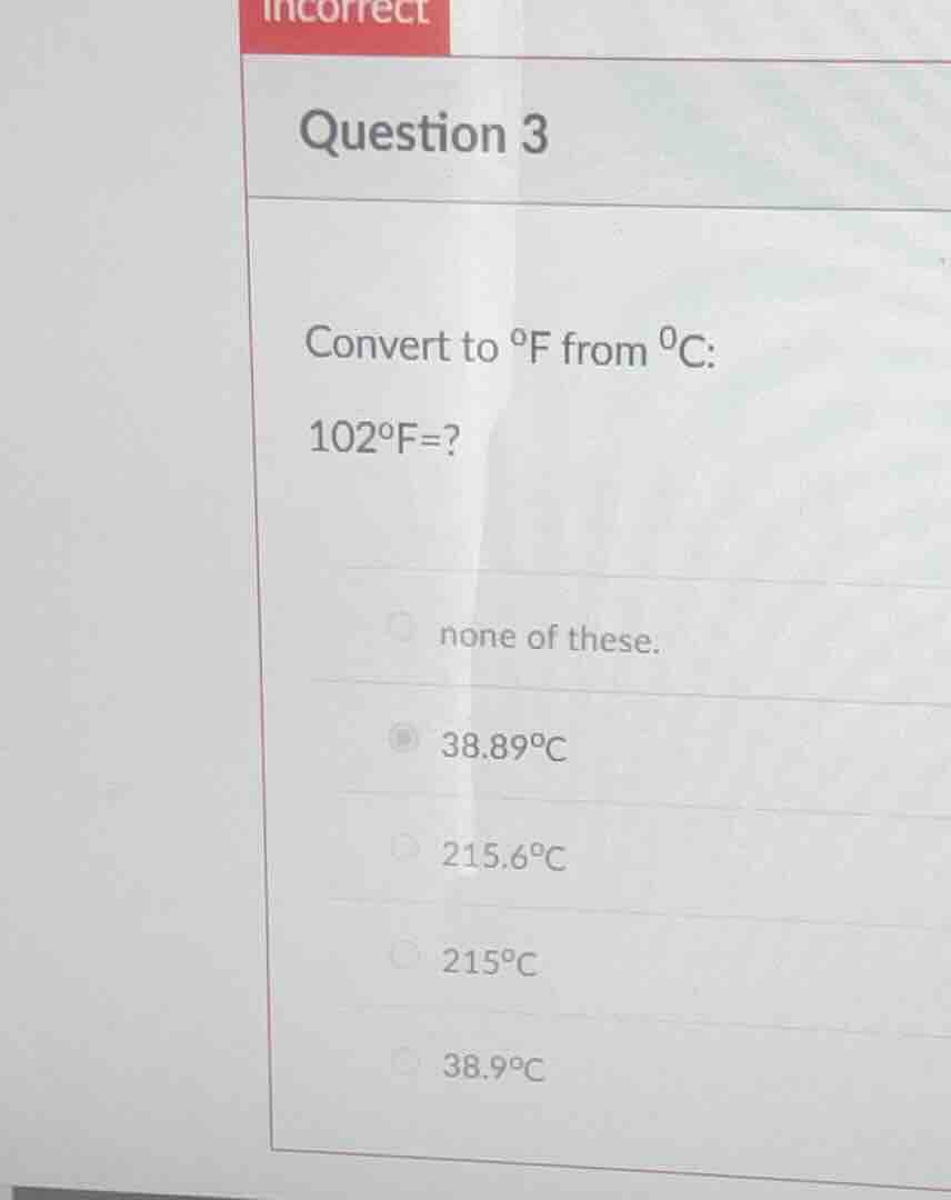 question 3 convert to \\(^{\\circ}\\text{f}\\) from \\(^{\\circ}\\text{…