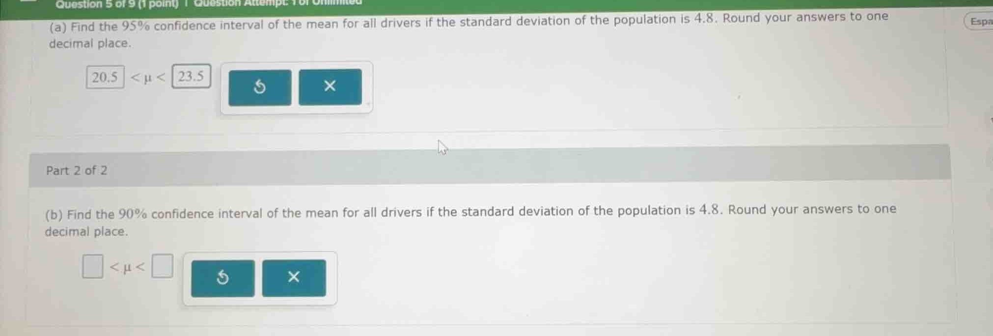(a) find the 95% confidence interval of the mean for all drivers if the…