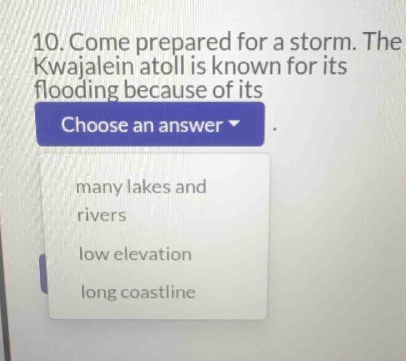 10. come prepared for a storm. the kwajalein atoll is known for its flo…