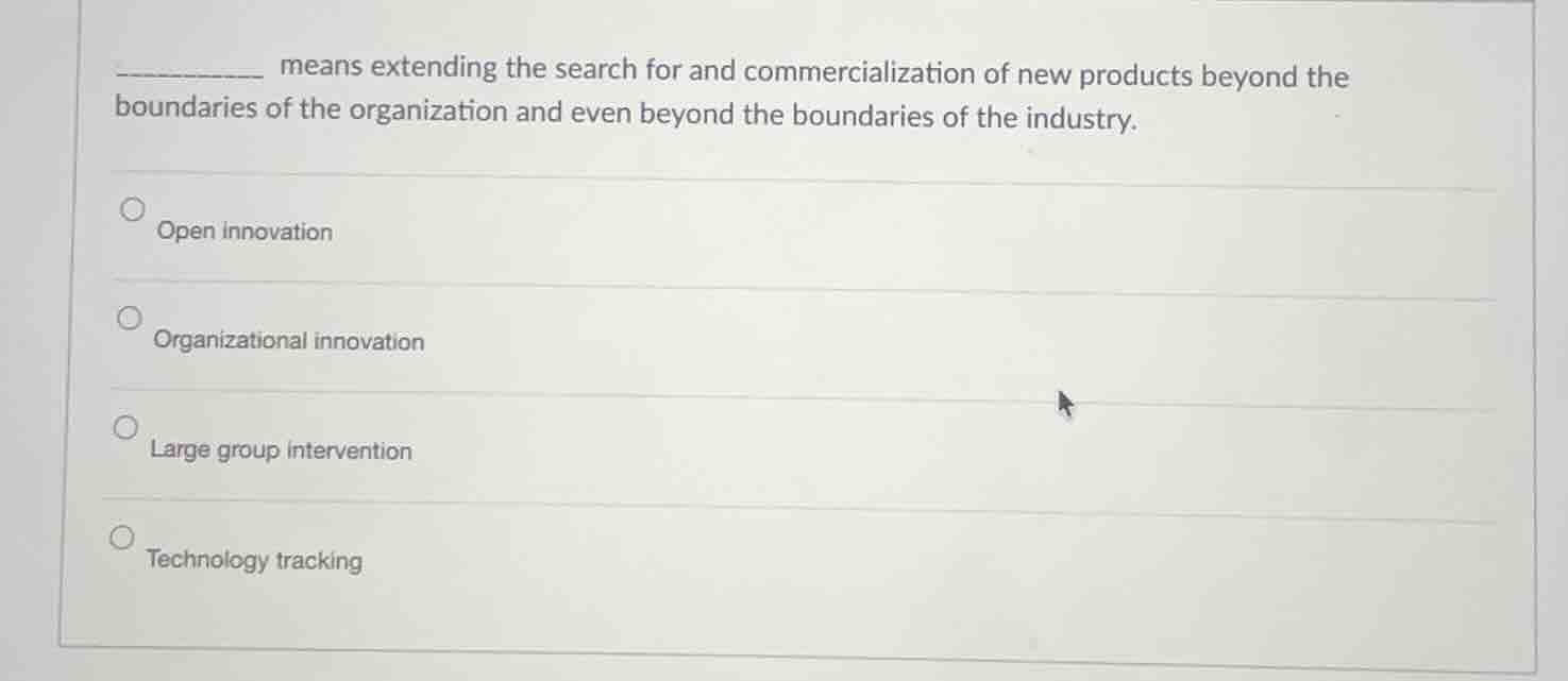 __________ means extending the search for and commercialization of new …