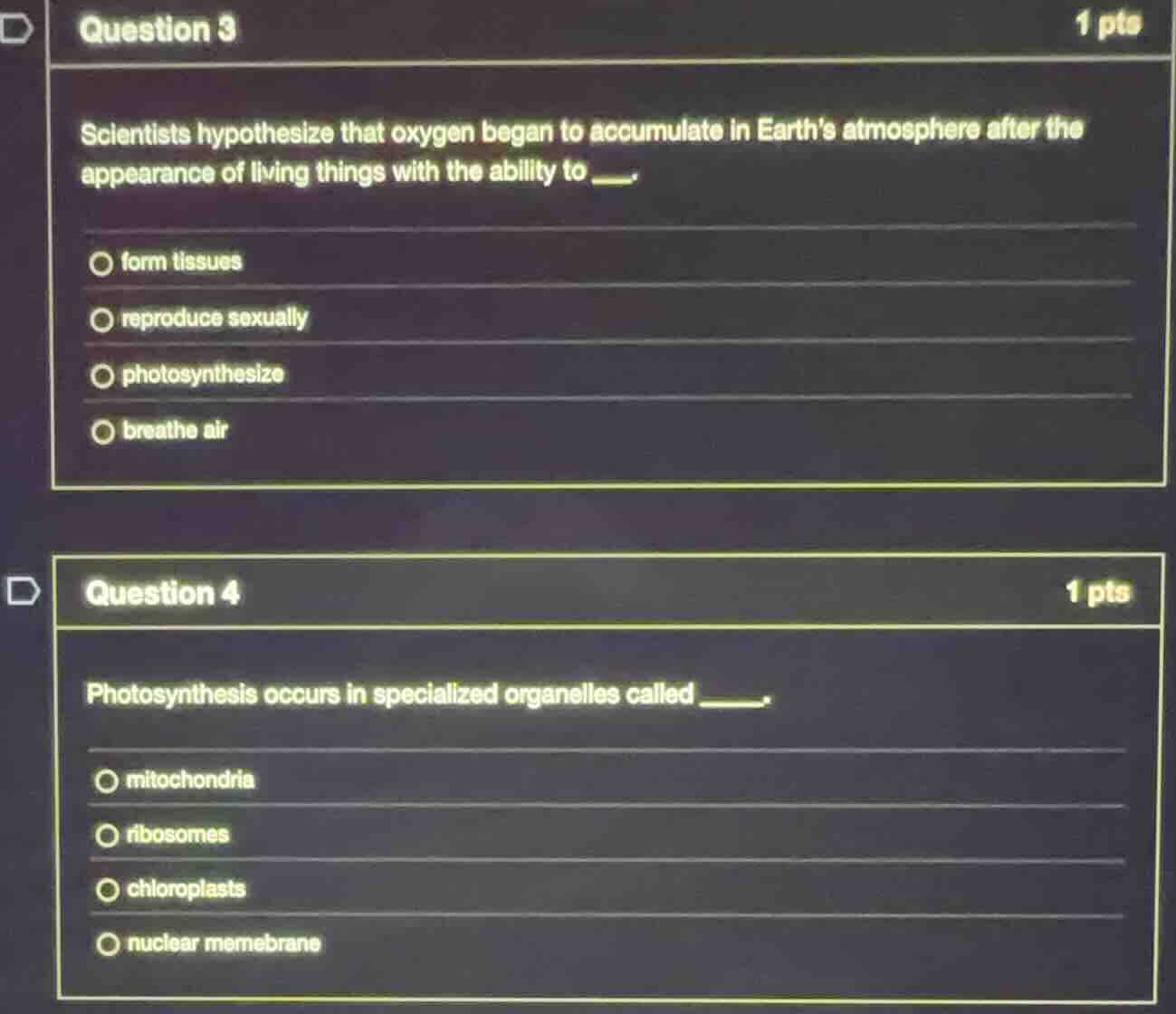 question 3 scientists hypothesize that oxygen began to accumulate in ea…