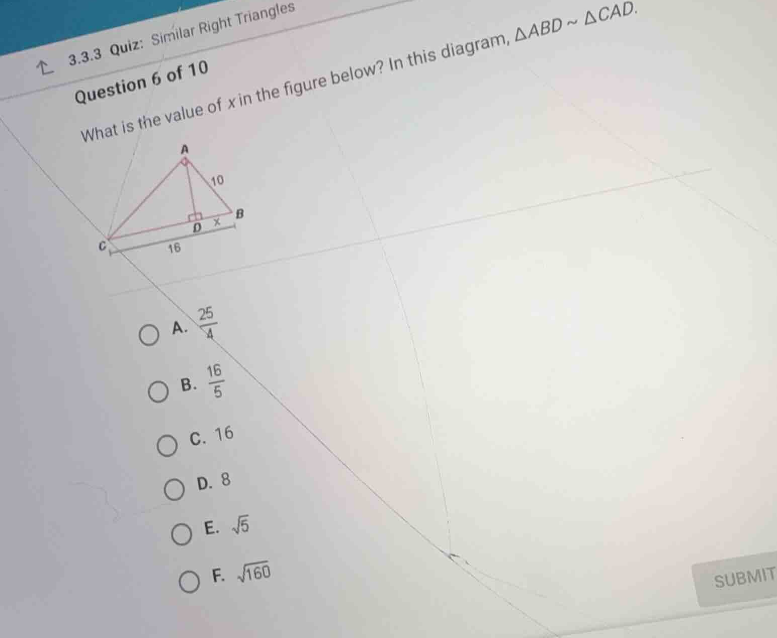 what is the value of \\(x\\) in the figure below? in this diagram, \\(\…