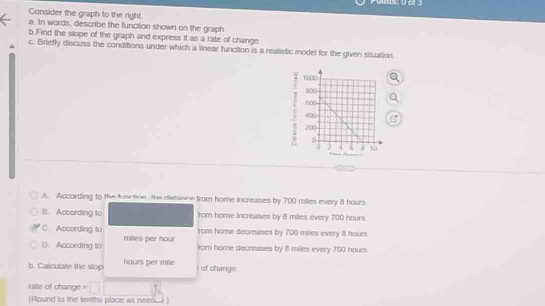 consider the graph to the right. a. in words, describe the function sho…