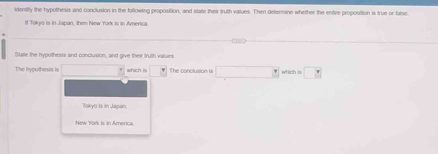 identify the hypothesis and conclusion in the following proposition, an…
