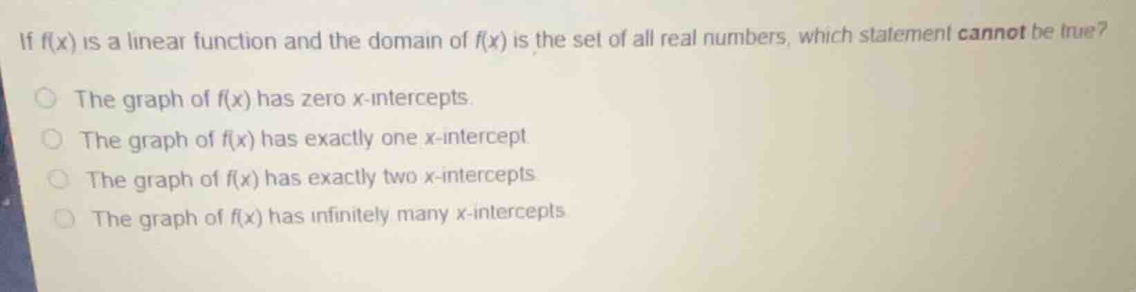 if \\(f(x)\\) is a linear function and the domain of \\(f(x)\\) is the …