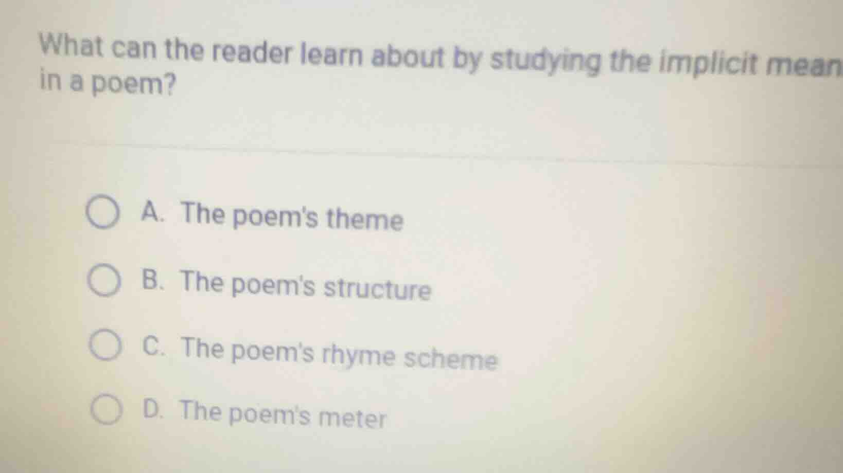 what can the reader learn about by studying the implicit meaning in a p…