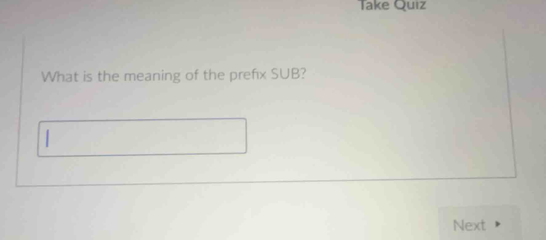 what is the meaning of the prefix sub?