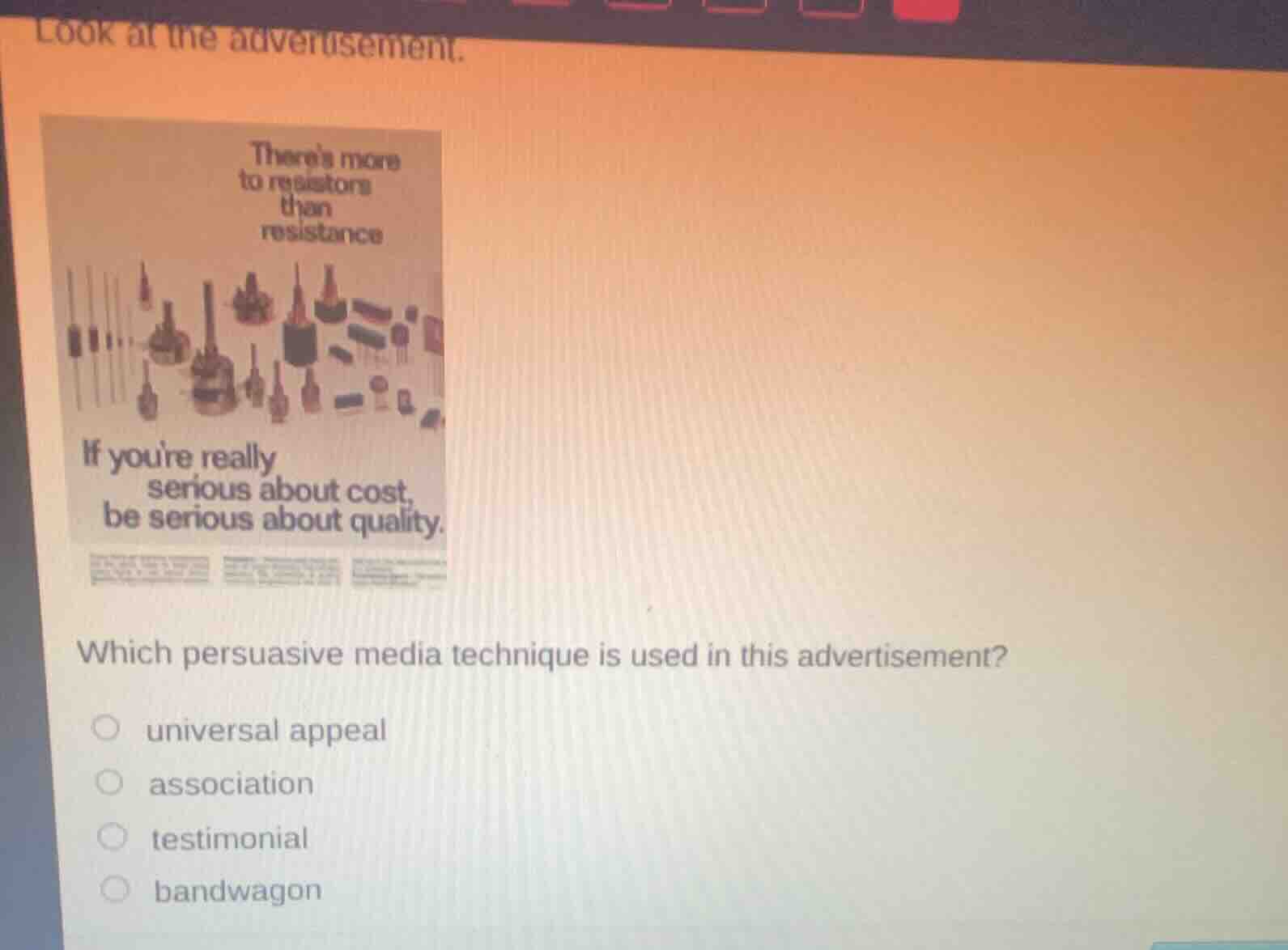 look at the advertisement. theres more to resistors than resistance if …