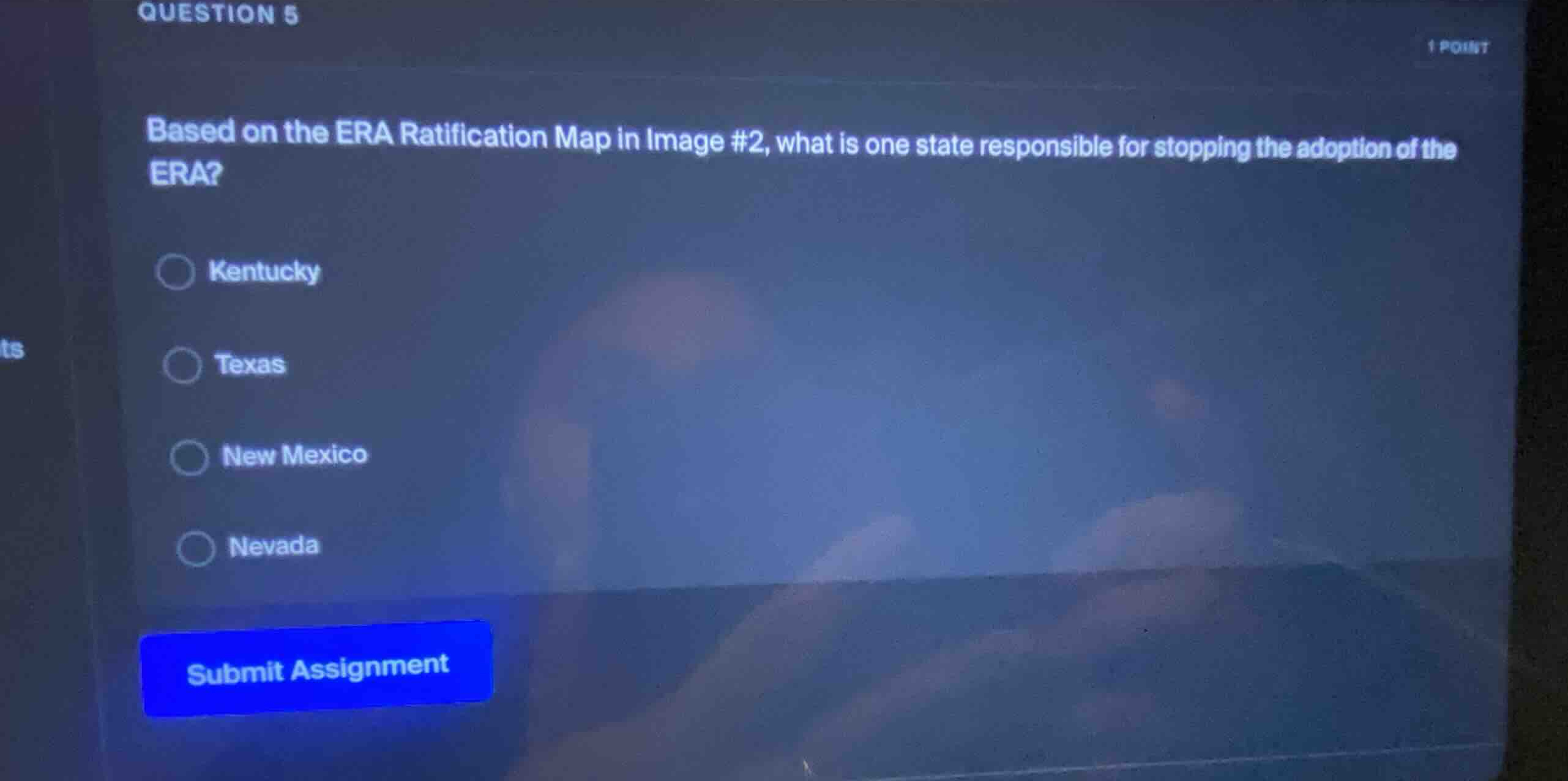 based on the era ratification map in image #2, what is one state respon…