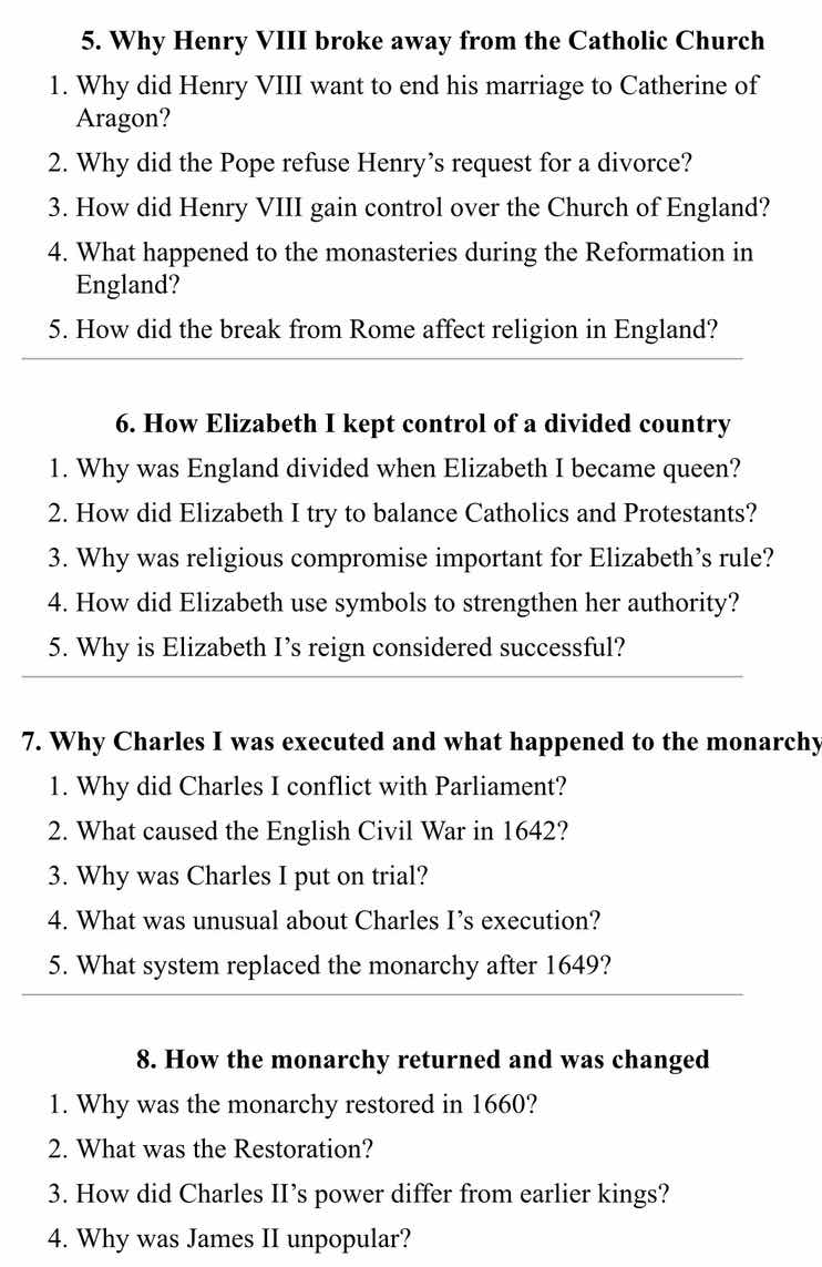 5. why henry viii broke away from the catholic church 1. why did henry …
