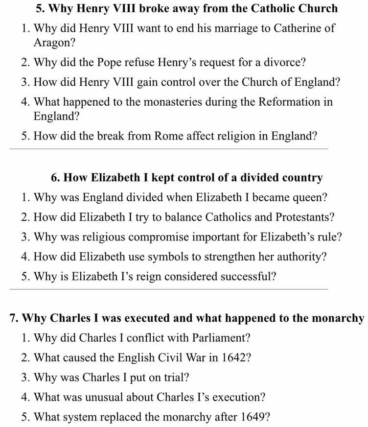 5. why henry viii broke away from the catholic church 1. why did henry …